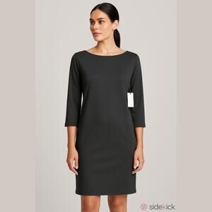 Womens black dress size large knee knee-length comfy relaxed wear